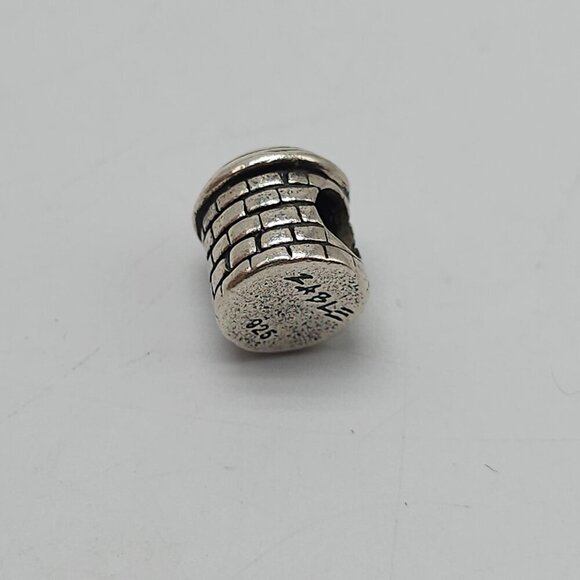 Sterling Silver 925 Zable Compatible Charm Bead With Brick Design Bracelet - Picture 4 of 5